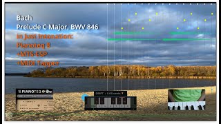 Bach Prelude C Major BWV 846 in Just Intonation Pianoteq 8  MTSESP Suite  HPi MIDI Tapper [upl. by Matthew]