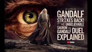 Gandalf Strikes Back The Unbelievable Sauron Vs Gandalf Duel Explained [upl. by Enaitsirk]