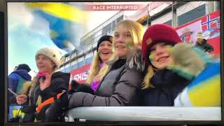 Tragic fall Henrik von Appen Men’s alpine combined downhill Sweden skiing 2019 [upl. by Navinod]