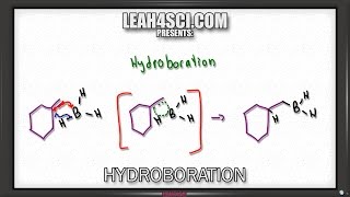 Hydroboration Oxidation of Alkenes Reaction and Mechanism Alkene Vid 10 [upl. by Arua531]