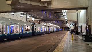 Link Light Rail 1 line at Westlake Station 4 Seattle WA [upl. by Neih808]