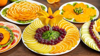 ¡Hermoso CORTE de frutas para la mesa festiva 5 platos de frutas para el año nuevo 2021 [upl. by Ananna290]