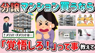 【有益スレ】分譲マンションを買ったら「覚悟しとけ！」って事教えて！（後悔している事、メリット・デメリットなど）【ガルちゃんGirlschannelまとめ】 [upl. by Adnerol]