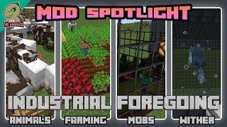 Industrial Foregoing Tutorial  Animals Plants Mobs and Wither  Minecraft 1165 [upl. by Fidelia]