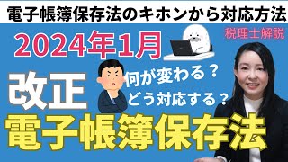 【最新】改正電子帳簿保存法！電帳法の基本、対応策から対応していない場合はどうなるか？について解説 [upl. by Macnair]