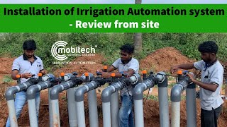 Irrigation automation systemPre inspection Solenoid valve amp Pumpset installationReview from site [upl. by Launam]