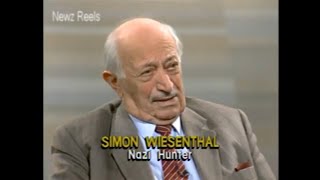 Nazi Hunter Simon Wiesenthal  Discussion 1990 [upl. by Anauqat]