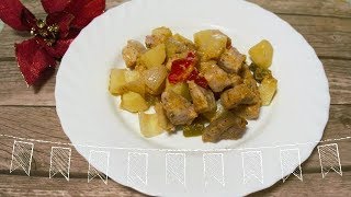 CERDO ADOBADO CON PAPAS PARA NAVIDAD MUY FÁCIL RÁPIDO Y DELICIOSO [upl. by Keisling]