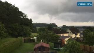 wetteronlinede Tornado im Westerwald 04062016 [upl. by Bal]