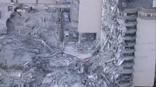 Security camera video shows moment condo building collapsed in Surfside Florida [upl. by Lellih]