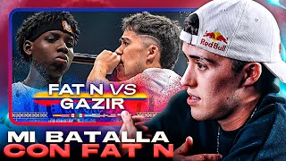 GAZIR REACCIONA A SU BATALLA CONTRA FAT N EN LA FINAL INTERNACIONAL DE RED BULL [upl. by Elorac]