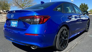 2024 Honda Civic Sport Sedan  Aegean Blue Metallic  Walkaround [upl. by Derna669]