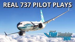 Real 737 Pilot plays Microsoft Flight Simulator 2024 LIVE  First look and Impression [upl. by Filberte]