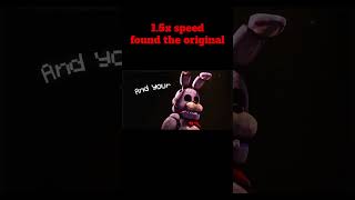 FNAFSBSong 15x speed TheLivingTombstone videoviral fnaf song [upl. by Segroeg]