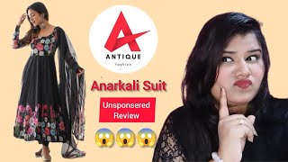 Anarkali suit set from Antique fashion 😍 Unponsored Review 👍 Shine with Tanu ♥️ [upl. by Nirtak]