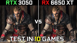 RTX 3050 vs RX 6650 XT  How Big is the Difference  in 2022 [upl. by Vitus184]