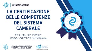 La certificazione delle competenze del sistema camerale [upl. by Robet]