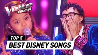 The Voice Kids  BEST DISNEY SONGS in The Blind Auditions PART 2 [upl. by Oirretno]