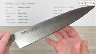 Misono UX10 Gyuto 240mm Quick Look [upl. by Mani265]