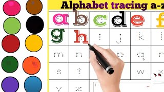 Alphabet tracing small lettersaz tracing lettersTracing alphabet abcdtracing az for kids [upl. by Carlo]