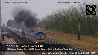 Surprise Steam on the Settle amp Carlisle  Ribblehead Cams 280219 [upl. by Verna501]