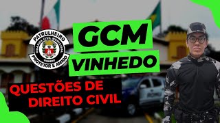 Guarda Municipal de Vinhedo  Questões de Direito Civil [upl. by Thunell183]