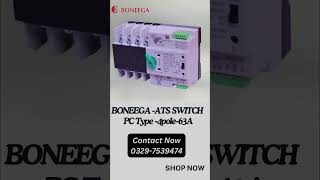 BONEEGA ATS SWITCH PC Type 4Pole 63Atrending electrical solarenergysystem [upl. by Rusel]