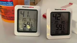 ThermoPro TP50 Digital Hygrometer Indoor Thermometer Room Thermometer and Humidity Gauge Review [upl. by Inus]