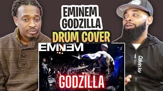 TRETV REACTS TO  EMINEM  GODZILLA  DRUM COVER [upl. by Valdemar]