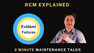 Reliability Centered Maintenance  Evident failures [upl. by Mandell850]