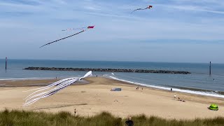 Three giant kites at Sea Palling Beach [upl. by Yendis888]