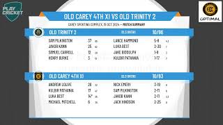 Old Carey 4th XI v Old Trinity 2 [upl. by Delmer]