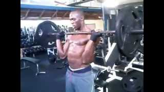 Usain Bolt practice weight training in the Gym [upl. by Montague]