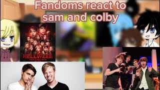 FINALLY FINISHED Fandoms react to SamampColby part 39 [upl. by Gates]