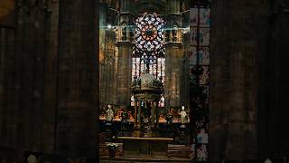 Duomo di Milano interior ⛪️🇮🇹 shortsvideo shorts church catholic [upl. by Siberson]