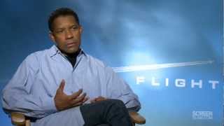 FLIGHT Interview with Actor Denzel Washington  ScreenSlam [upl. by Atinauq]