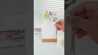 The new year is coming soon The new 2025 desk calendar is in the shape of flowers Desk calenda [upl. by Zeugirdor]