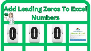 Adding Leading Zeros To Excel Is Easy  Excel Tip [upl. by Vance655]