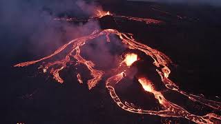 Geldingadalur  Cinematic Drone Video  Iceland volcano eruption 2021 [upl. by Airotciv]