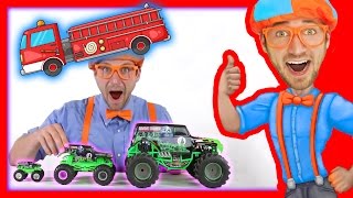 Monster Truck Toy and others in this videos for toddlers  21 minutes with Blippi Toys [upl. by Bourne]