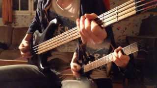 Choke  Cauterize  Bass amp Guitar Cover  Tabs [upl. by Ahsiakal]