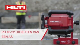 Instructiegids voor het uitzetten van assen met de Hilti PR 4022 roterende laser [upl. by Arodoeht210]