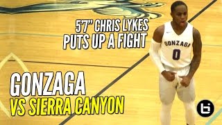 57 Chris Lykes Puts Up A FIGHT Gonzaga vs Sierra Canyon FULL Highlights [upl. by Arivle]