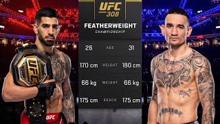 Ilia Topuria vs Max Holloway Full Fight  UFC 308 Fight Of The Night [upl. by Atinahc]