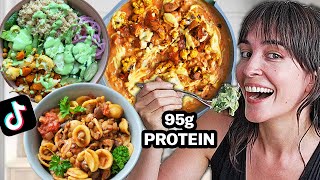 I Tried TikToks Viral HighProtein Vegan Meals  Pt2 [upl. by Eiryt]