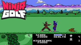 Ninja Golf Atari 7800 Gameplay [upl. by Winthrop]