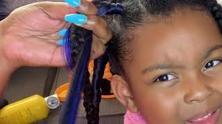 Turn Old Box Braids Into Nice Neat Faux Locs Protective Style Retouch [upl. by Aliak]