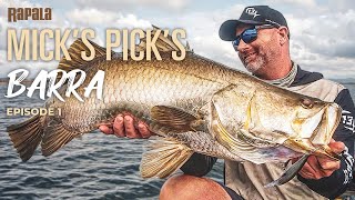 Micks Picks Ep1 Barramundi  Rapala® [upl. by Aneeroc]