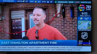 King Street East Fire  CHCH morning live interview [upl. by Ylime]