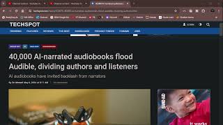 Audibles AI Revolution 40000 Audiobooks amp Narrators Are FURIOUS [upl. by Garneau]